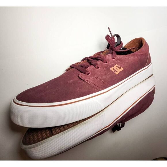 DC Skateboard Shoe 300172 BURGUNDY SUEDE   MEN size 13 - Picture 7 of 7